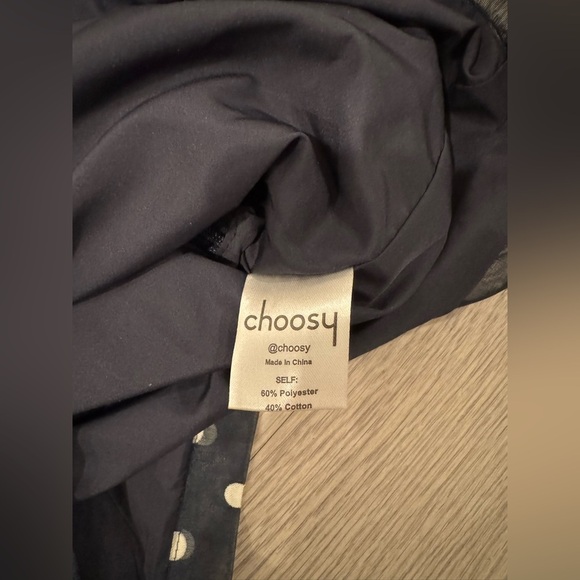 Choosy Over The Top Off Shoulder Polkadot Mini Dress Size M Ruffles - Picture 4 of 5